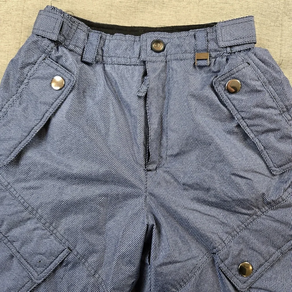 CB Boy's Ski Snow Pants Adjustable Waist Elastic Ankle Pockets Galore Size 10 - Picture 4 of 14